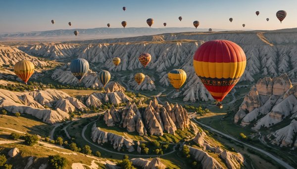 voyage en montgolfière à Cappadoce en Turquie : volez au-dessus des merveilles de la cappadoce en montgolfière